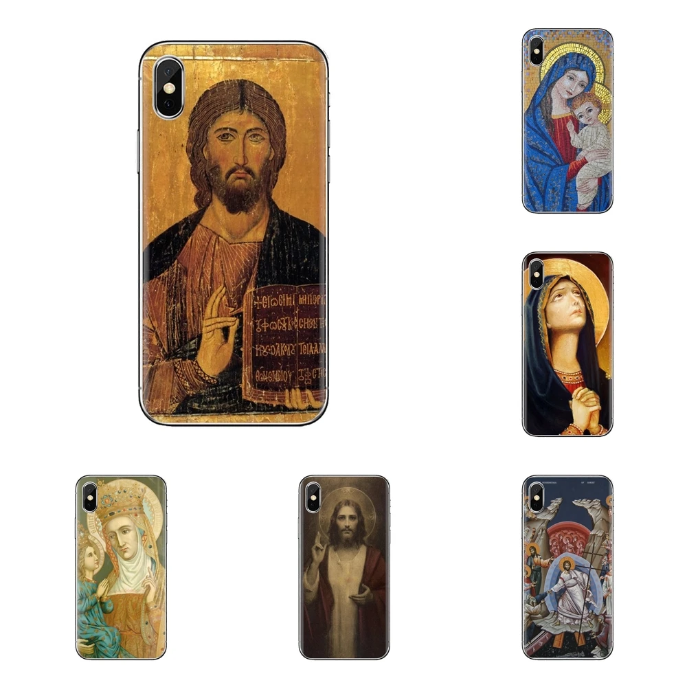 Прозрачный чехол из искусственной кожи религиозные и иконки обои для sony Xperia Z