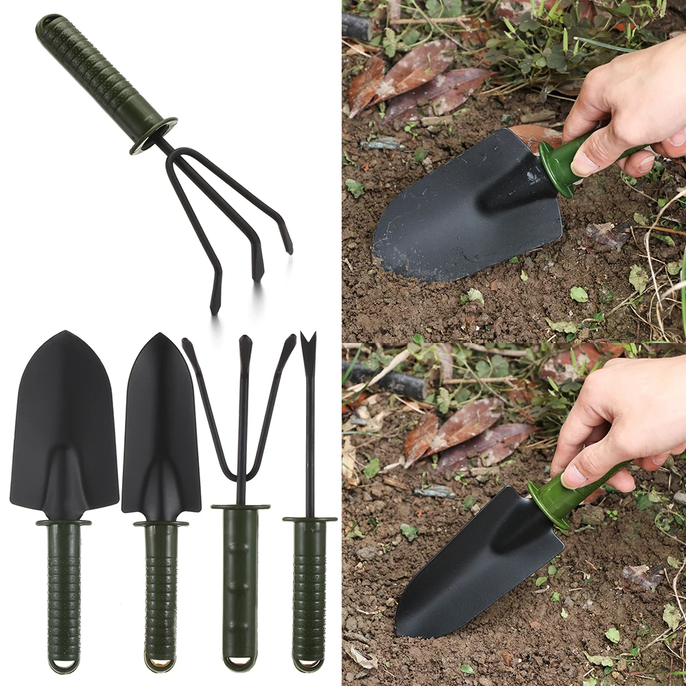 Ручной Мастерок с эргономичной ручкой лопатка-грабли 4 шт. для сада лужайки