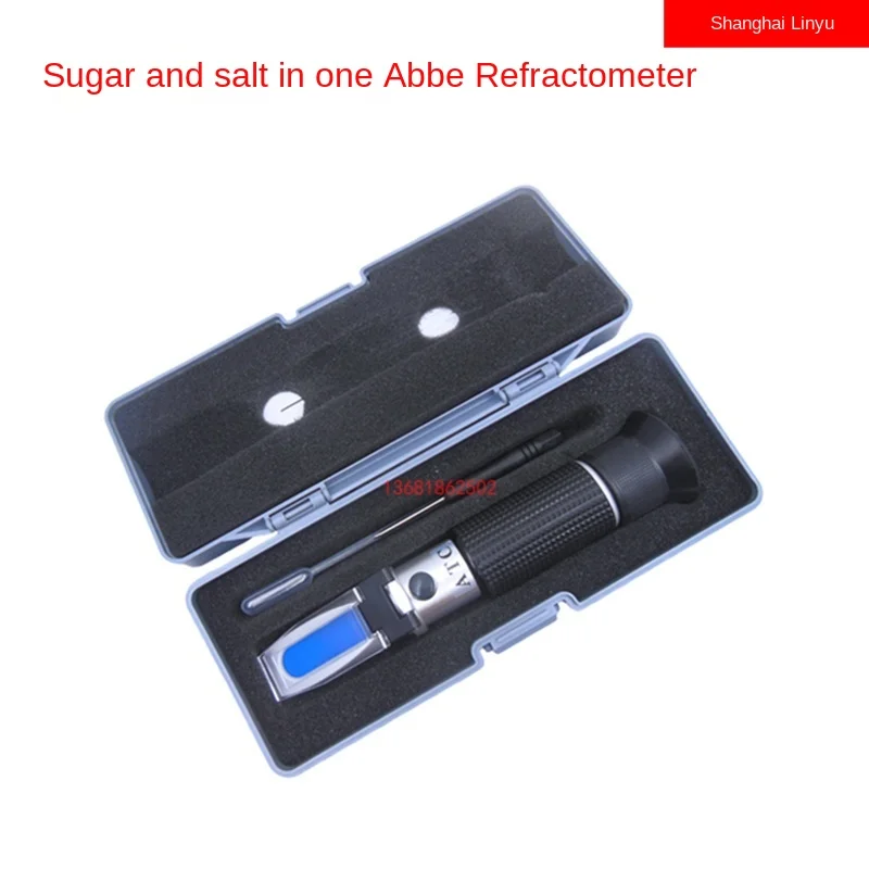 

Brix and salinity refractometer Brix meter 0-32% Food salinity meter 0-28% Brix and salinity in one