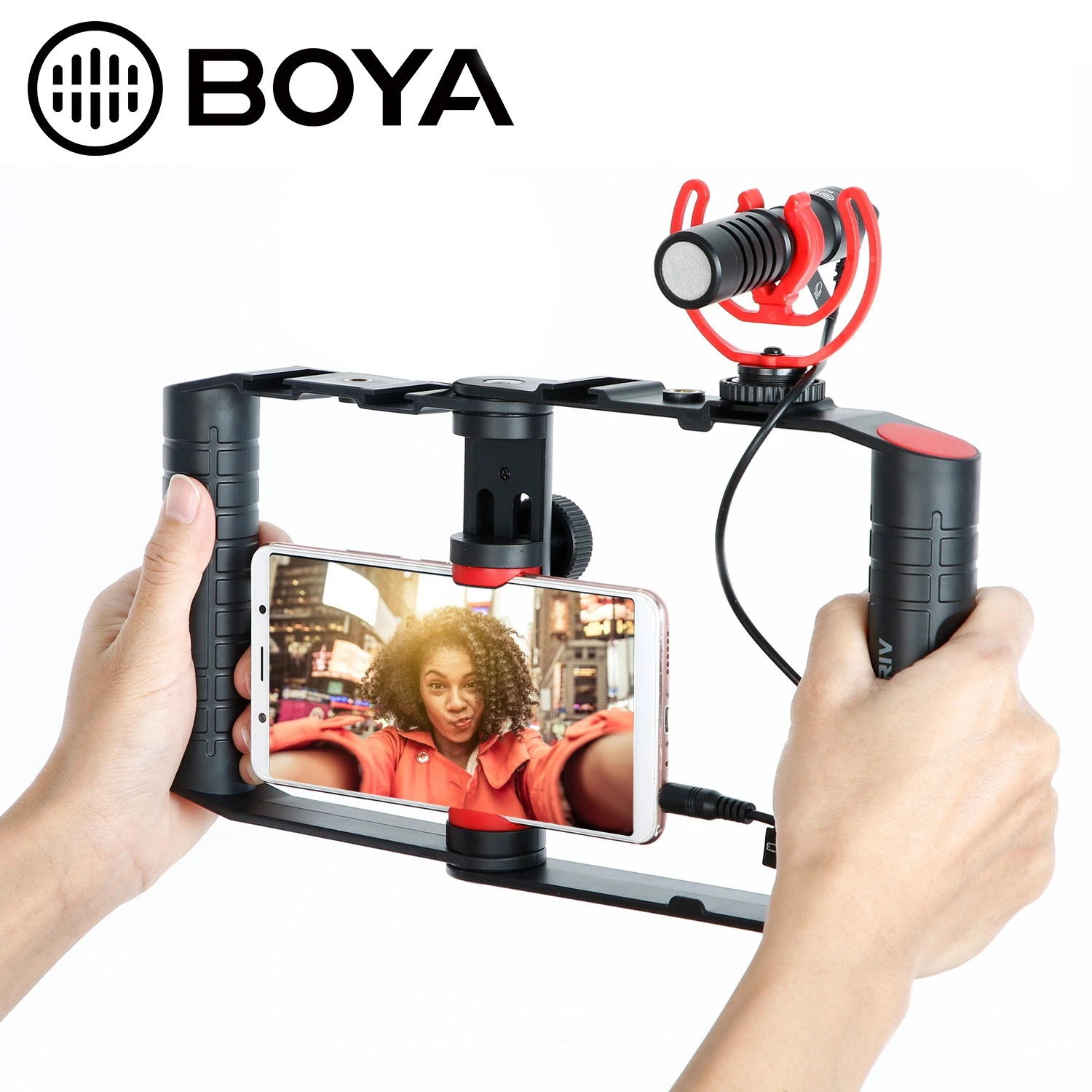 

BOYA BY-VG380 Многофункциональный видеонабор для смартфона для записи подкастинга дома и многого другого
