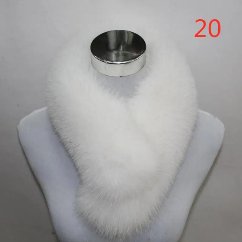

Fur Collar Grass Scarf Thickening Women Winter Coat Fur Scarf Collar To Keep Warm Natural Fox Fur Scarf Women's Full Fur Collar