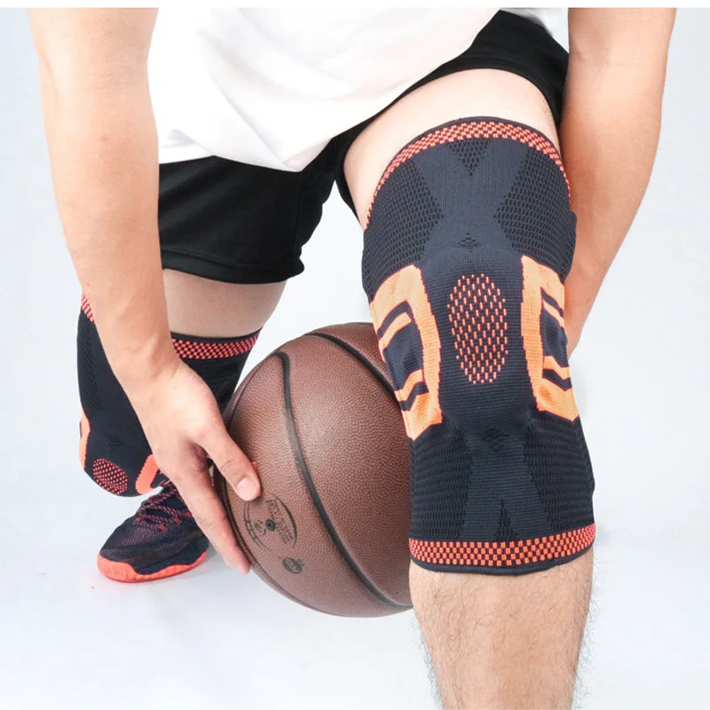 1 шт. эластичный силиконовый бандаж на колено для баскетбола | Спорт и развлечения