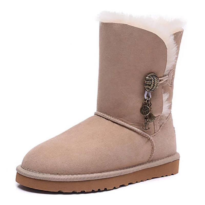 

5803 прямые продажи с фабрики, теплые зимние сапоги на овечьем меху с хлопковой подвеской, женская зимняя обувь
