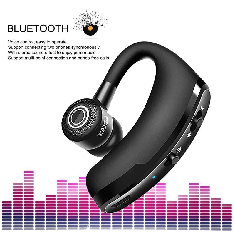 Популярные деловые наушники V9 Bluetooth гарнитура Беспроводные спортивные
