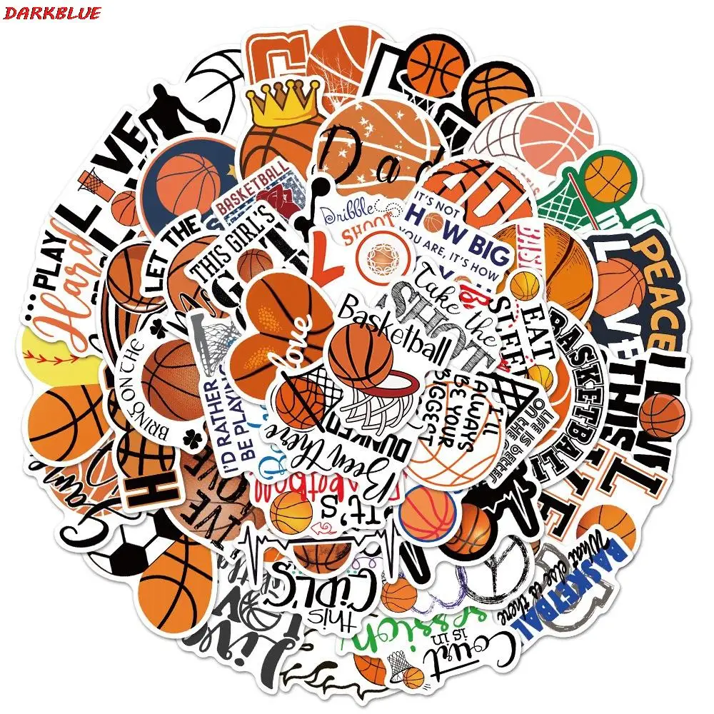 

10/30/50Pcs Cartoon Basketball Sport Graffiti Stickers Suitcase Phone Notebook Guitar Reward stickers Toy Gift Paste