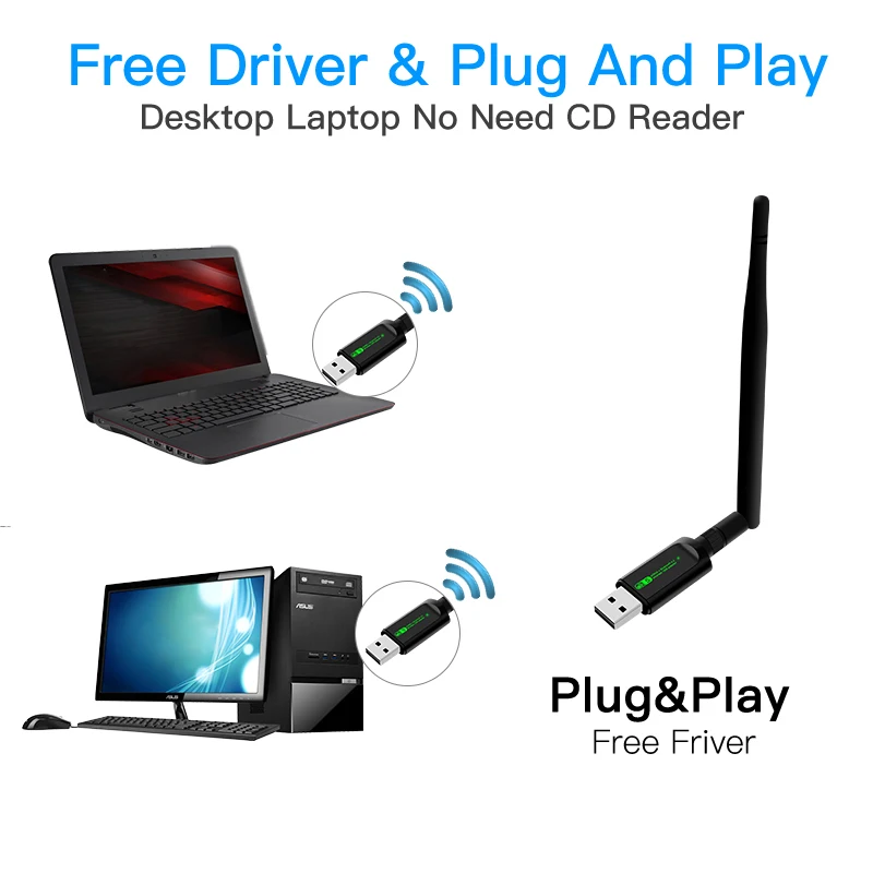 USB Wi-Fi Bluetooth адаптер 600 Мбит/с двухдиапазонный 2 4/5 ГГц беспроводной внешний ресивер