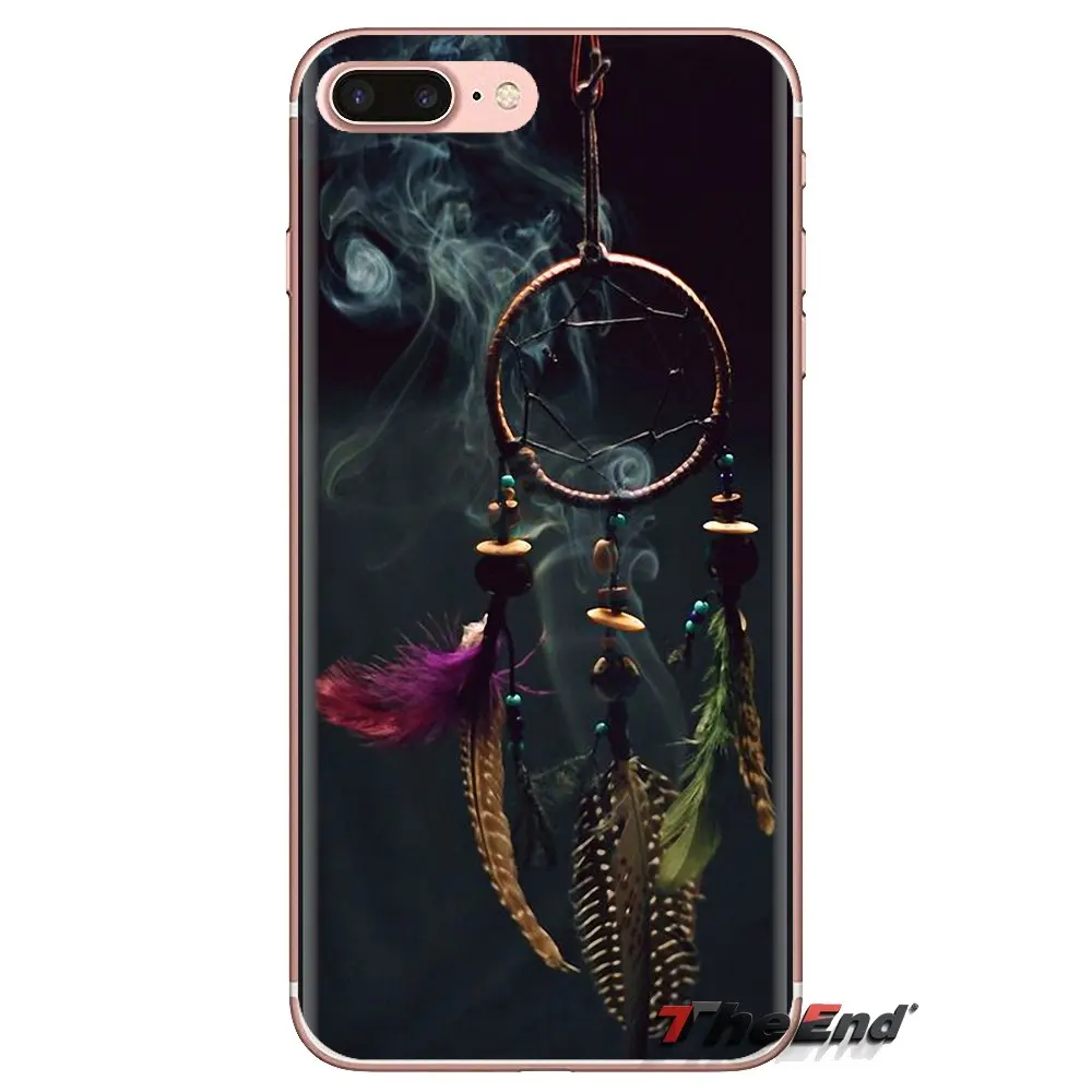 Для iPhone XS Max XR X 4 4s 5 5S 5C SE 6 6S 7 8 Plus samsung Galaxy J1 J3 J5 J7 A3 A5 мягкие чехлы Ловец снов удача