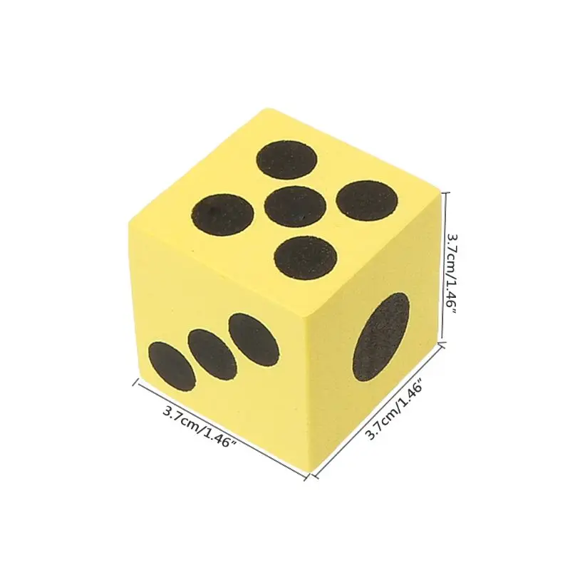 

12pcs 3.7cm EVA Foam Dice Children Early Education Toys Creative Gift Game World Drop Shipping