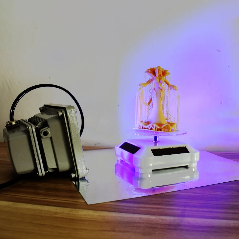 УФ-светильник для полимеризации смолы для SLA DLP lcd 3D принтер затвердевающий 405 nmфоточувствительная Смола 60 Вт Выход влияет и растворяет поворотный стол