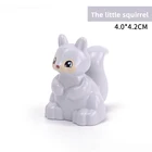 Строительные блоки большого размера, фигурки животных, белки, совместимы с игрушками большого размера для детей, подарки детям