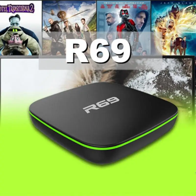 

R69 Transpeed Android 10.0 TV Box 4K 3D Wifi 2.4G 1GB 2GB RAM 8G 16G Media Player Set Top Box смарт тв приставка