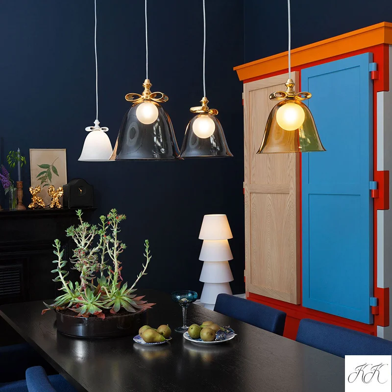 Голландская люстра Moooi со стеклянной лампой с одной головкой креативная лампа