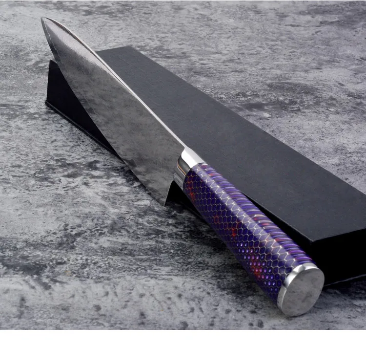 Набор дамасских клинков с сотовой ручкой универсальный нож шеф-повара фруктовый