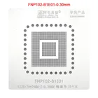 Amaoe FNP102-B1E01 BGA Stencil плата с ЖК-экраном IC Reballing Pins, Оловянная сетка для растений, квадратное отверстие, нагревательная стальная сетка