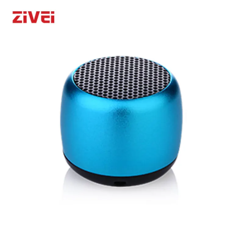 

ZIVEI Small Speaker 2021 Metal 3W with Mic and Remote Shutter Grill Built-in Battery Playing 6 hours Big Sound