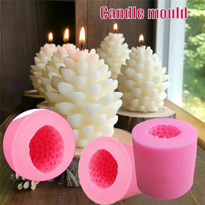 

Christmas Pine Cone Silicone Stencils Multipurpose Aromatherapy Candle Soap Template DIY Crafts Making Stencil