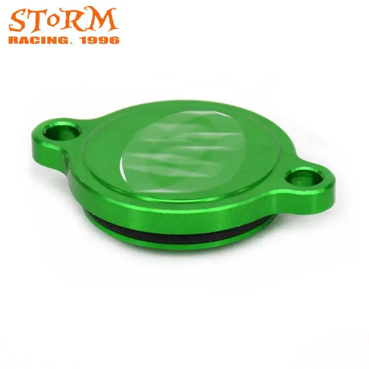 Крышка масляного фильтра двигателя мотоцикла CNC для KAWASAKI KXF250 KX250F KXF 250 05 06 07 08 09 10 11