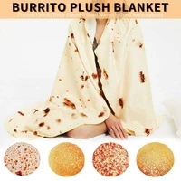 4 size new year bedding corn tortilla blanket pita lavash food flannel blanket for bed gift flannel throw funny plush bedspread