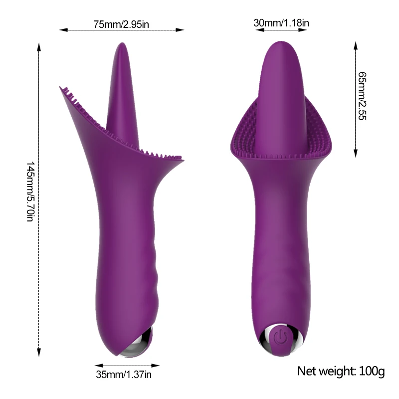 Silicone Innovative G-spot Vibrator Rechargeable Tongue Massage 10 Speed Vibrating Quiet Clitoris Stimulator Sex Toys for Women | Красота и