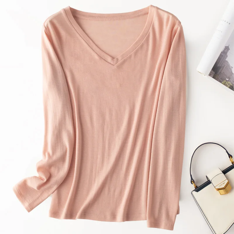 Свитер из 100% шерсти мериноса женский осенне-зимний вязаный с длинным рукавом в