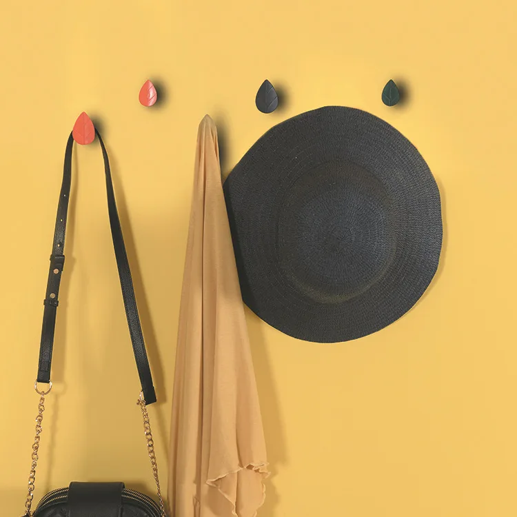 

2pcs Multi-functional Hooks Wall Mounted Sticky Hangers Decor Leaf Shape Coat Rack Organizer Home Kitchen Bathroom Storage Hook