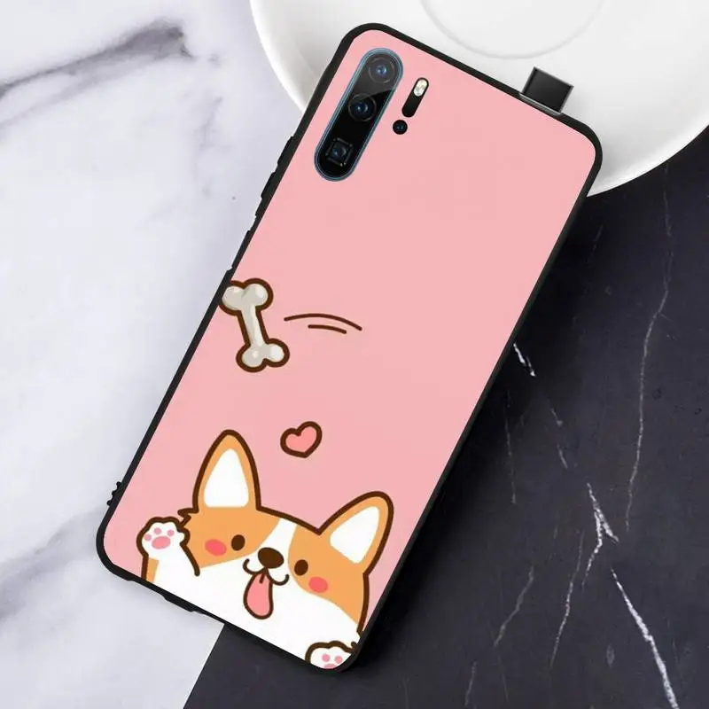

Fashion Cute Cartoon Shiba Inu Dog Phone Case For Huawei honor Mate P 10 20 30 40 Pro 10i 9 10 20 8 x Lite