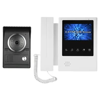 kkmoon 4 3 inch wired video doorbell with night vision rainproof visual intercom two way video door phone doorphone telephone