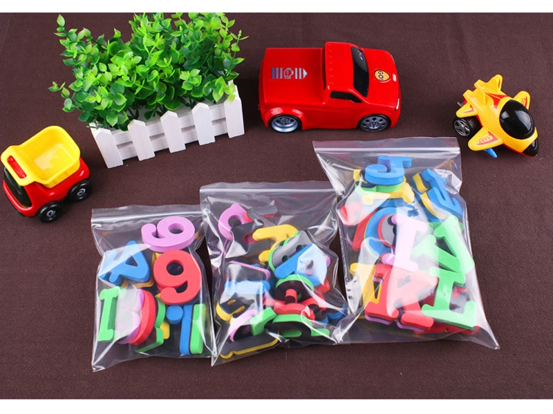 EVA магнитные цветные Верхние и строчные английский алфавитно-цифровой 3D наклейки