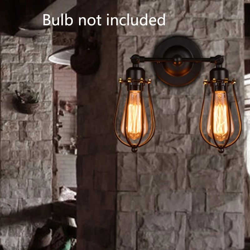

New-American Country Industrial Wind Lamps Retro Stairway Aisle Corridor Balcony Bedroom Bedside Lamp Wall Lamp