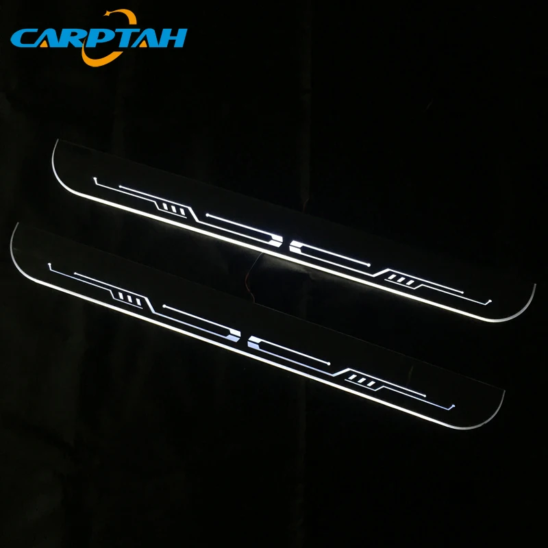 Движущийся светодиодный автомобильный светильник Накладка на порог двери