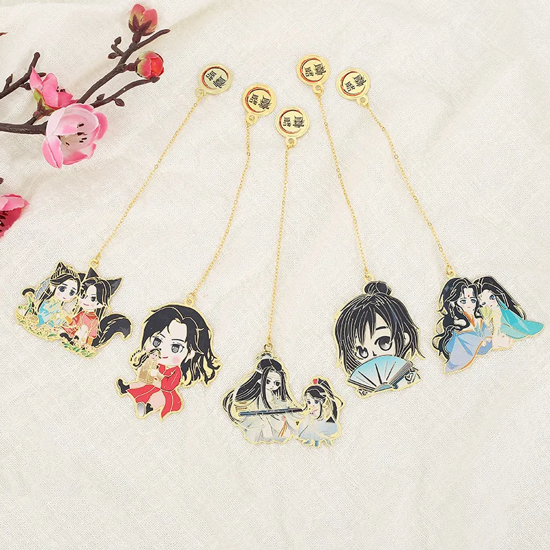 

Mo Dao Zu Shi Grandmaster Of Demonic культивирование Lan Wangji Wei Wuxian металлическая Закладка канцелярские принадлежности для школы и офиса