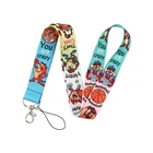 YA9 мультфильмы шнурки моды брелок для ключей в виде пояса для телефонаключей ID карты USB держатель значка DIY лассо Lanyarde