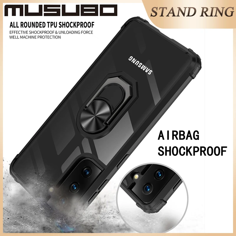 Musubo Luxury Case For Samsung Galaxy S23 S22 Ultra S20FE Note 20 Ultra Coque Funda Cover A53 A52S A51 A12 A54 Shockproof Cover