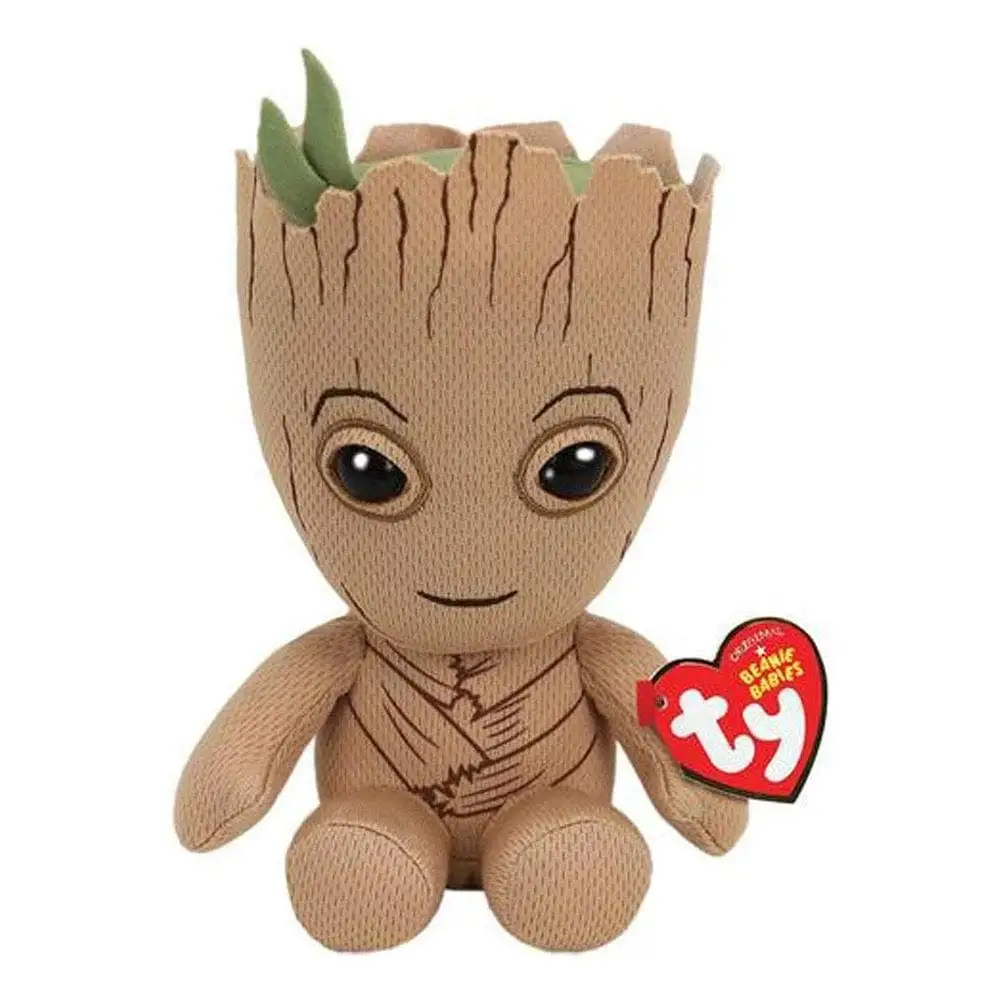 Tree Man Ty Beanie для малышей, серия супергероев Marvel, Железный человек, Человек-паук, Халк, Черная пантера, плюшевая игрушка, детский подарок, 15 см - Цвет: Tree Man