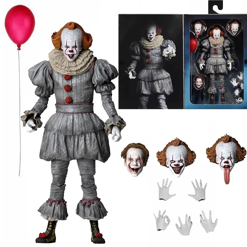 Экшн фигурка NECA Pennywise Коллекционная модель игрушка ужас подарок на