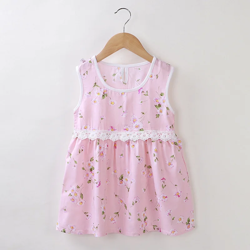 2019 платья для маленьких девочек летнее кружевное детское платье принцессы с