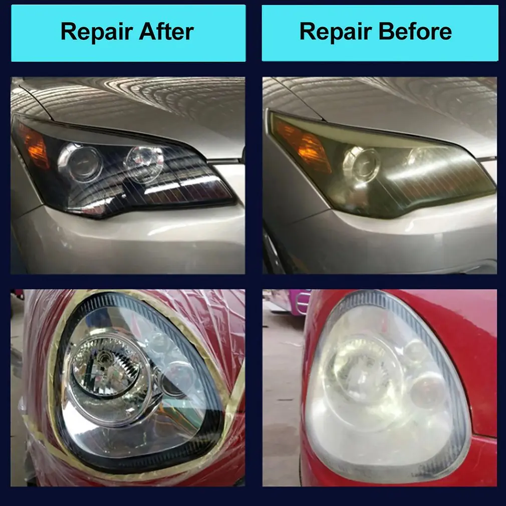 10 мл/30 мл набор для ремонта автомобильных фар ремонт спрей полировка пальто