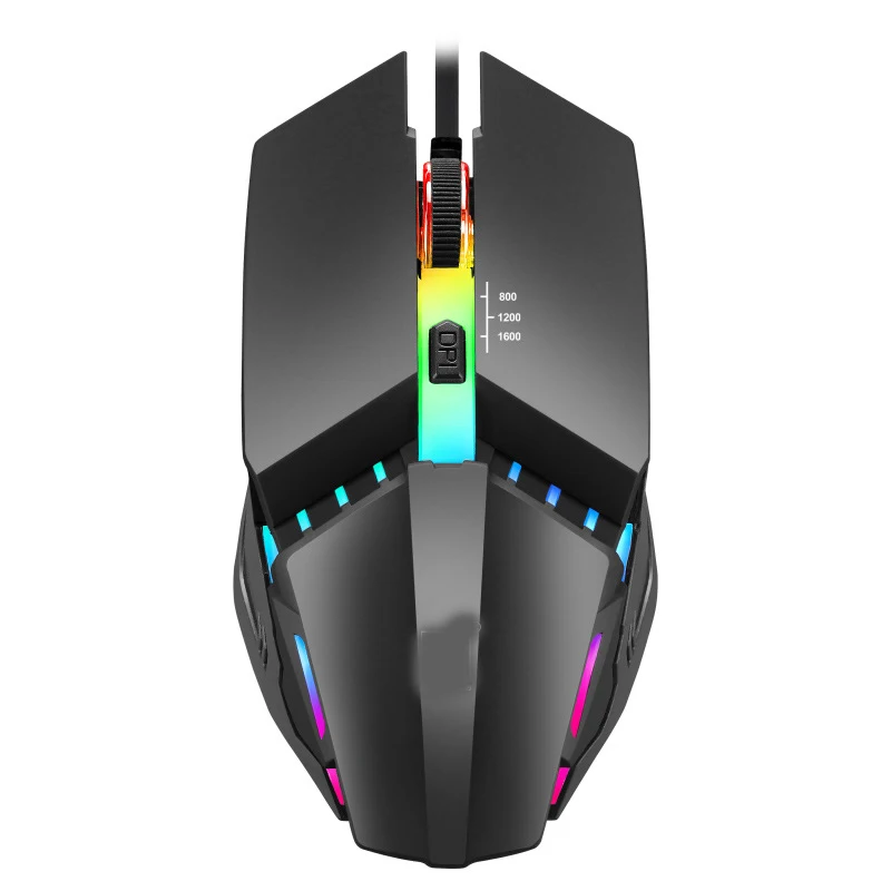 K3 Проводная игровая мышь (1600 DPI) с 7 дышащим светильник USB компьютерная мышь RGB геймерская настольная мышь для ноутбука, ПК, игровая мышь