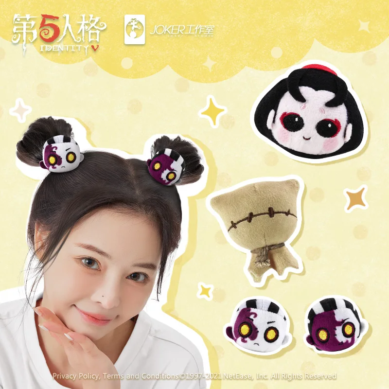 

Game Identity V White Black Guard Michiko Robby White Axe Boy Head Rope Cosplay Headwear Hair Ring Accessorie Hair Band Toy Gift