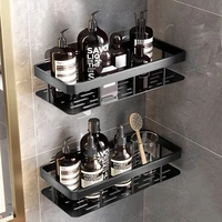 shower caddy shelf no drilling adhesive wall mounted shower basket caddy rack bathroom storage holder kitchen shelf rack