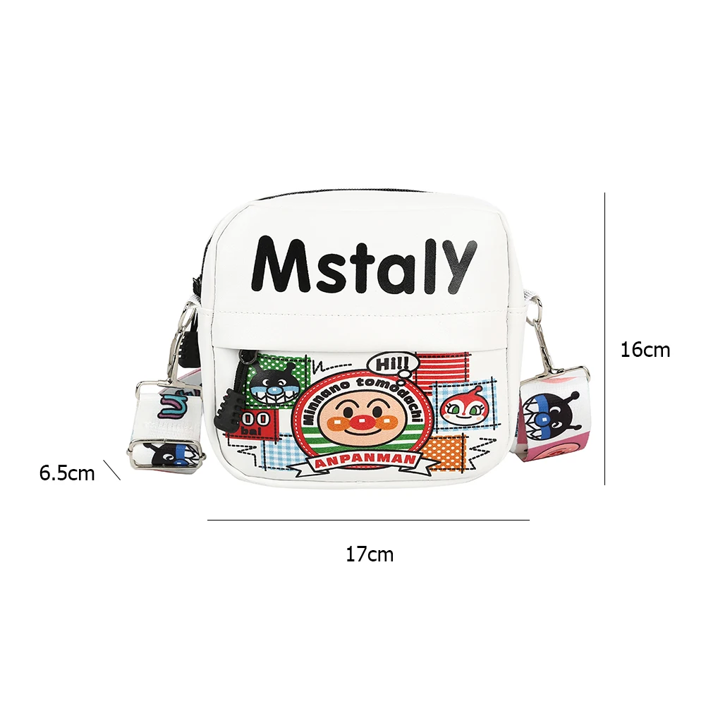 

Classic Texture Women Graffiti Crossbody Bag Creative Design Chic Cute Cartoon PU Pouch Shoulder Messenger Handbags