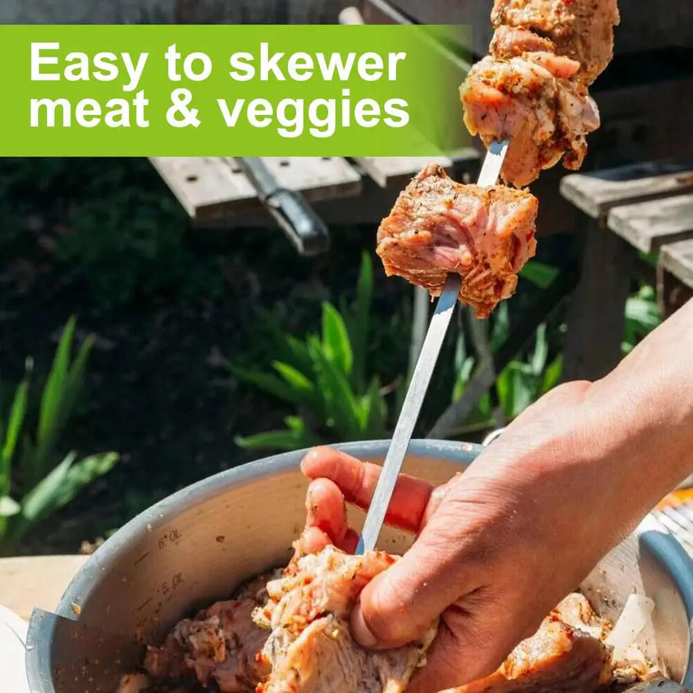 21 шт. металлическое приспособление в дял шашлыка с тубус для хранения