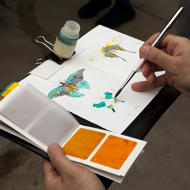 Карта для рисования акварелью 16 цветов |