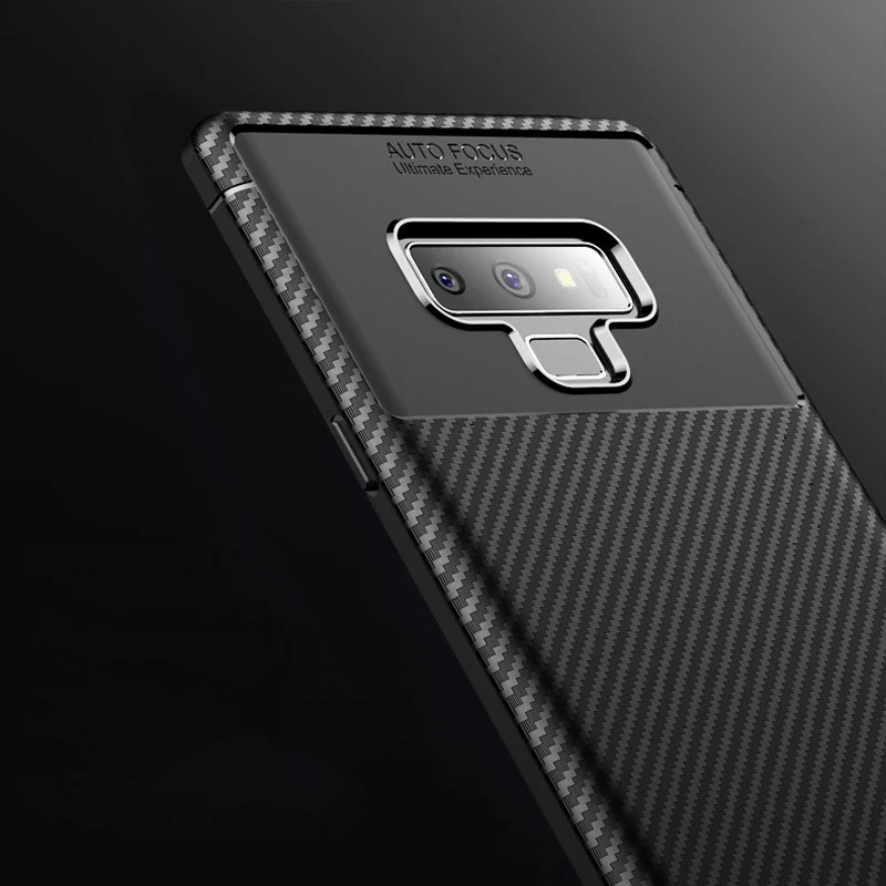 Чехол из углеродного волокна для Samsung Galaxy Note 9 S9 Plus J2 Pro Core J3 J4 J6 J8 Prime 2018 силиконовый