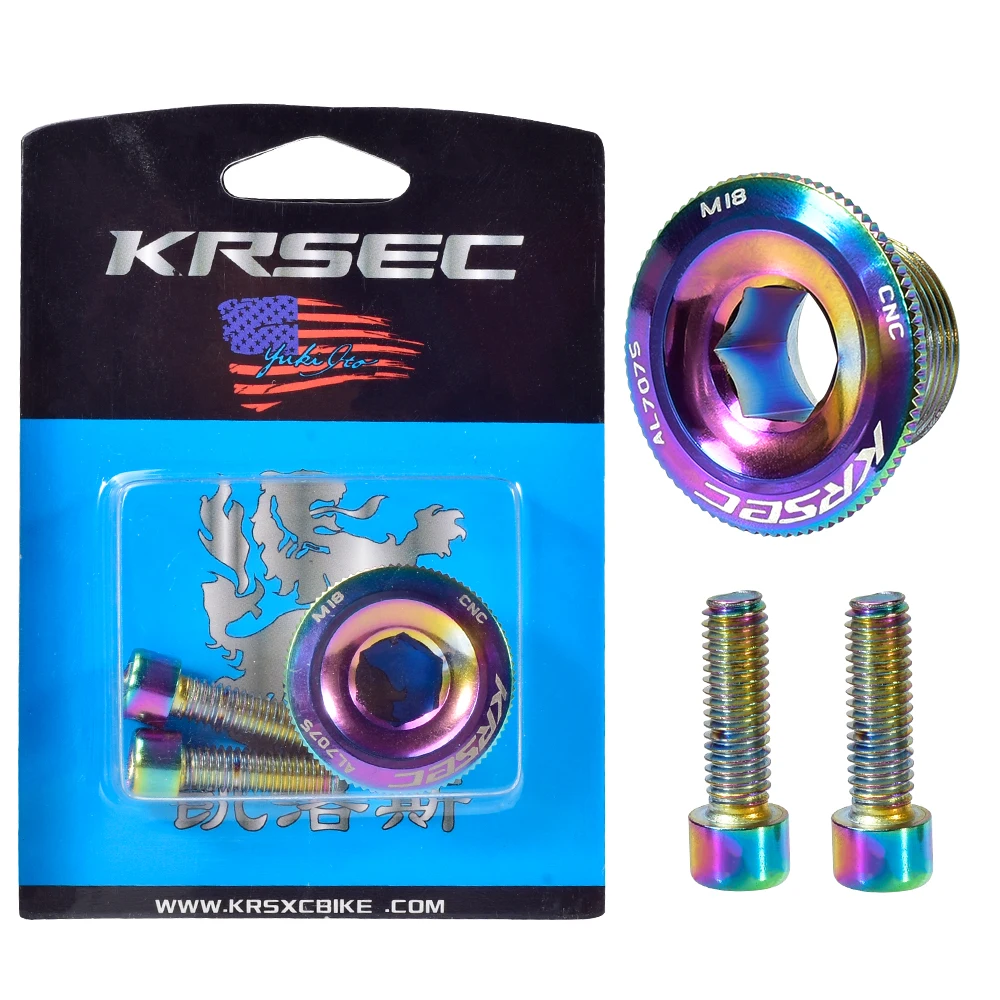 

Bike Crank Cover Screw Cap M18/M20 MTB Crankset Crank Cover Aluminum BMX Road Bike Arm Bolt Bicycle Accessories Bike Parts