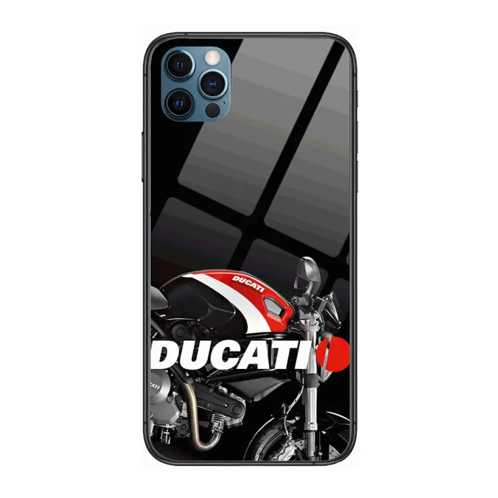 

Case D-Ducati Cover Style Phone Case cover For iphone 12 pro max 11 8 7 6 s XR PLUS X XS SE 2020 mini black cell shell