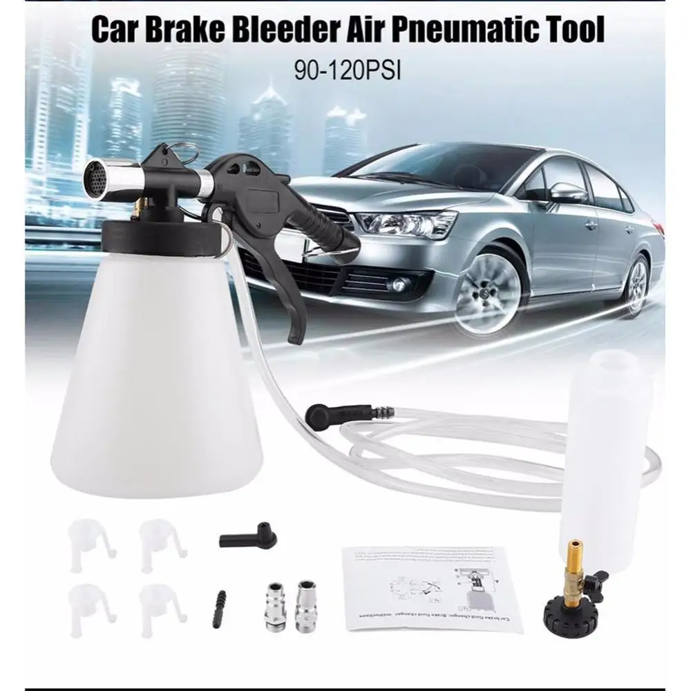 

Car Brake Bleeder Bleeding Fluid Change Kit Air Pneumatic Garage Vacuum Tool 180Ltr/Min Set 90-120PSI Car Accessories car tools