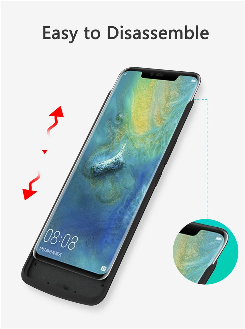 6800mAh Power Bank Battery Charger Case For Huawei Mate 20 Pro Power Bank Charging Case Cover for Huawei Mate 20 Mate20 Pro Case