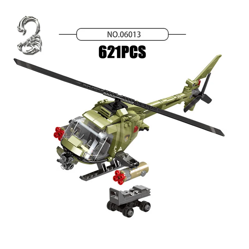 Конструктор мировая война на поле боя военные Маленькие Птицы вертолеты moc batisbrick
