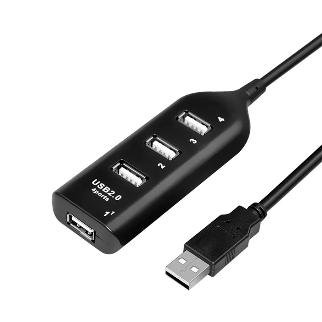 4 портовый usb хаб OMESHIN высокоскоростной USB 2 0 разделитель жил кабеля удлинитель для